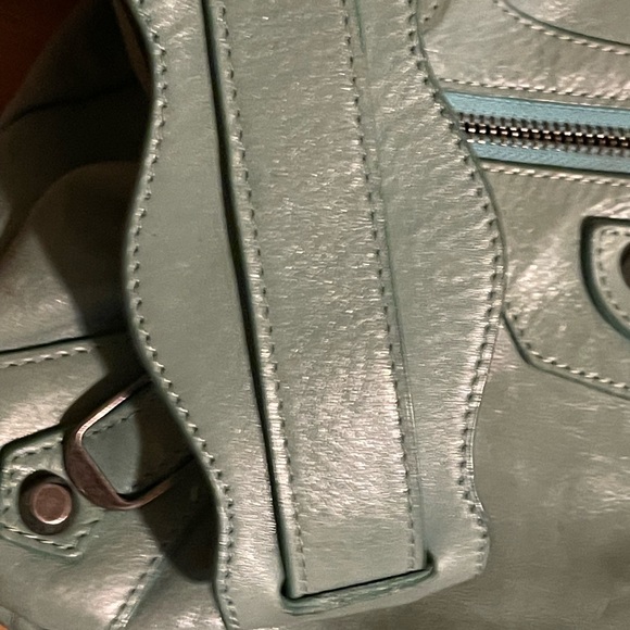 🔥Balenciaga 🔥2 way mint green leather MOTTO Shoulder Bag used - #3444💗💗💗it - Picture 9 of 13